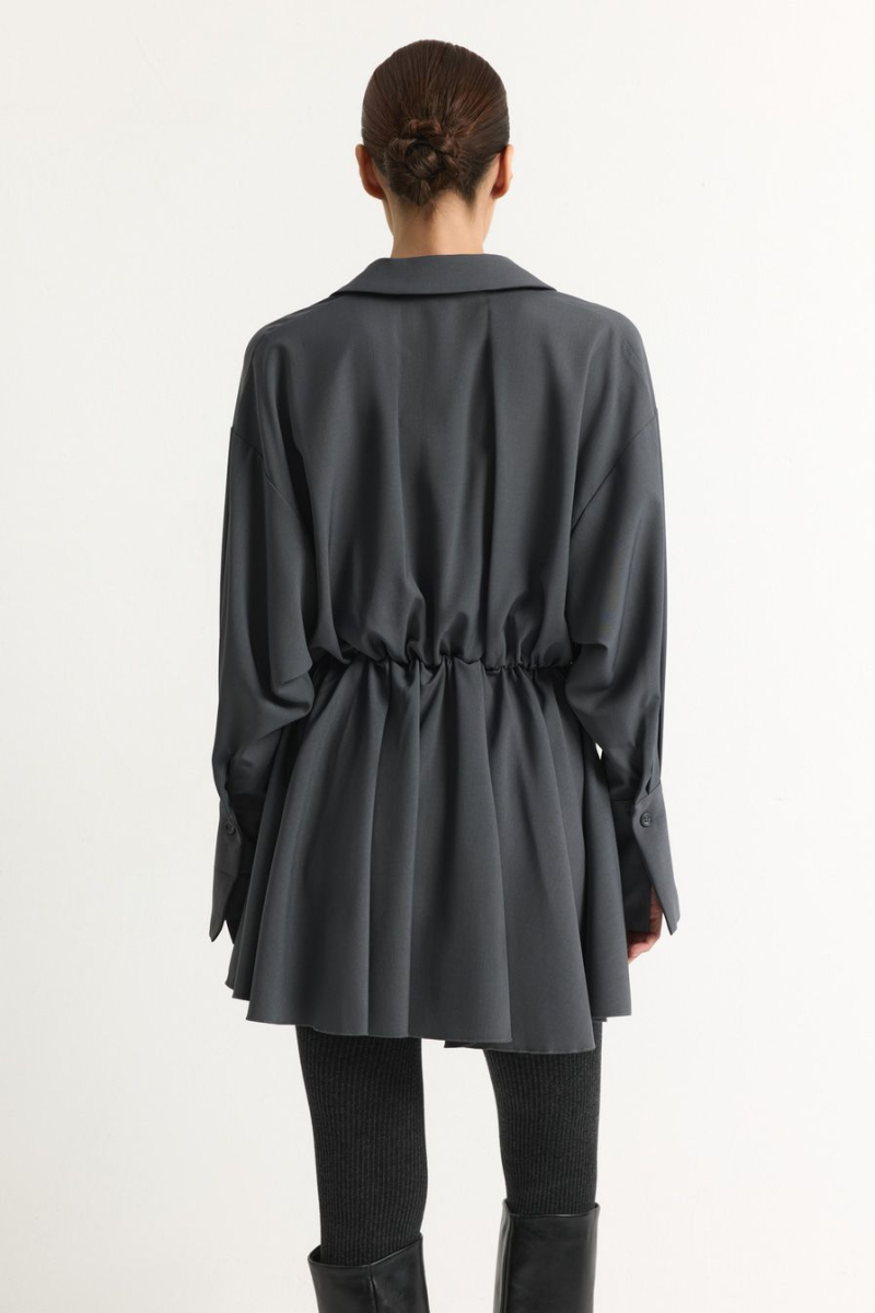 Платье-рубашка TOPTOP, цвет: серый, TT.010.18008.800 купить онлайн