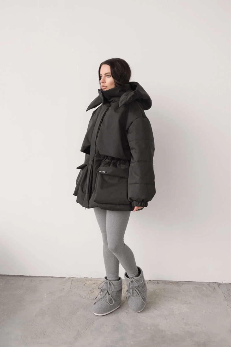 Парка утепленная MINI, цвет: Черный, НФ-00000307 купить онлайн