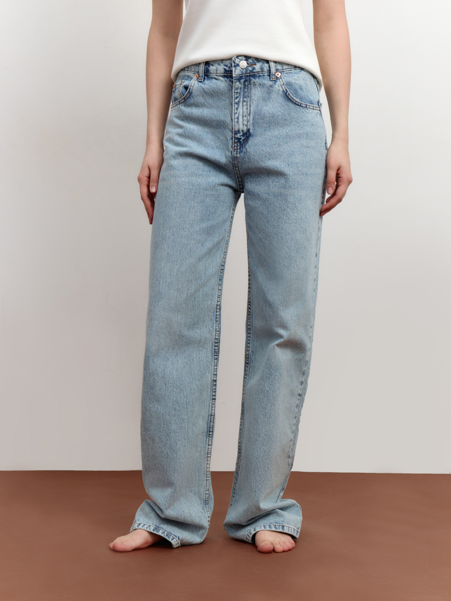 Джинсы на высокой посадке Mollis, цвет: светло-голубой, 17-12-3982/1 купить онлайн