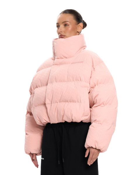 Пуховик PATTERN ANG mini Suborbia, цвет: PINK, 05638 купить онлайн