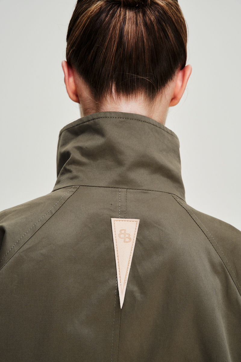 Тренч длины макси Label .B, цвет: хаки, Jc.29.5.026/2KH купить онлайн