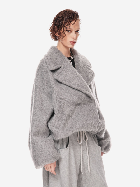 Пальто из фактурной шерсти ‘ Block coat ‘ p.p.s., цвет: серый меланж, 1005.00.00.GRY купить онлайн