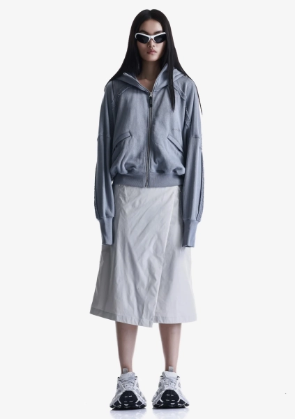 Худи на молнии KRAKATAU, цвет: бледно-голубой, Fw125-63 купить онлайн