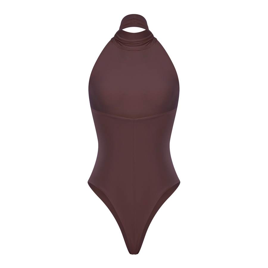 Боди bodysuit halter eggplant Nue Nue, цвет: пурпурно-розовый  купить онлайн