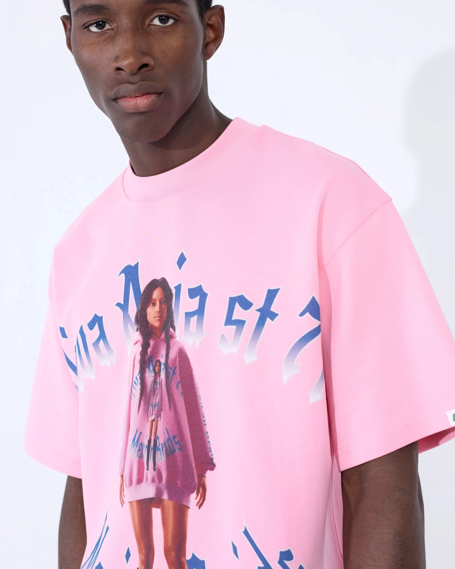 Футболка MEXICAN BRAIDS PINK ASIA ST 71, цвет: розовый, Ast71.tt-braid-pink купить онлайн