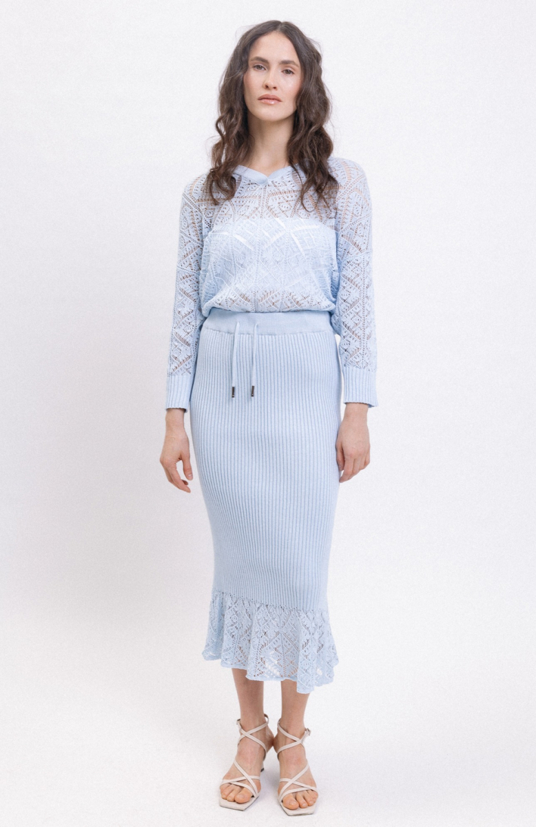 Юбка Capri CREATORÉ, цвет: голубой 07-CT06006/5 |новая коллекция купить онлайн