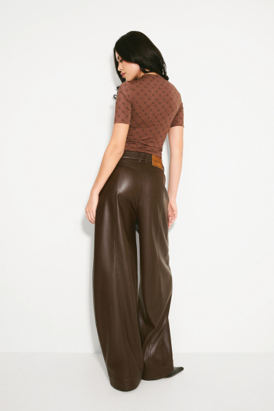 Футболка LABEL .B & TOUSSUN Label .B, цвет: коричневый в паттерн, TSLB020040428 купить онлайн