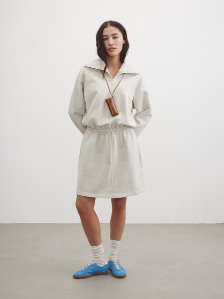 Платье из футера Chaika, цвет: серый-меланж, SS26DR06-115 купить онлайн