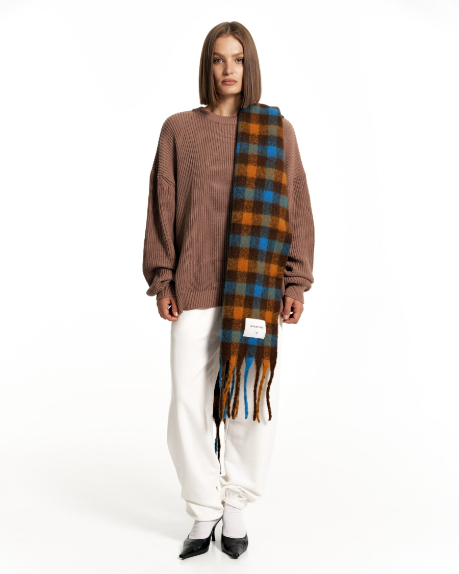 Шарф Y MUSTARD YONS, цвет: горчичный YO-292 купить онлайн