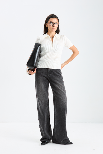 Джемпер поло MIA AIM, цвет: молочный, MIA596 купить онлайн