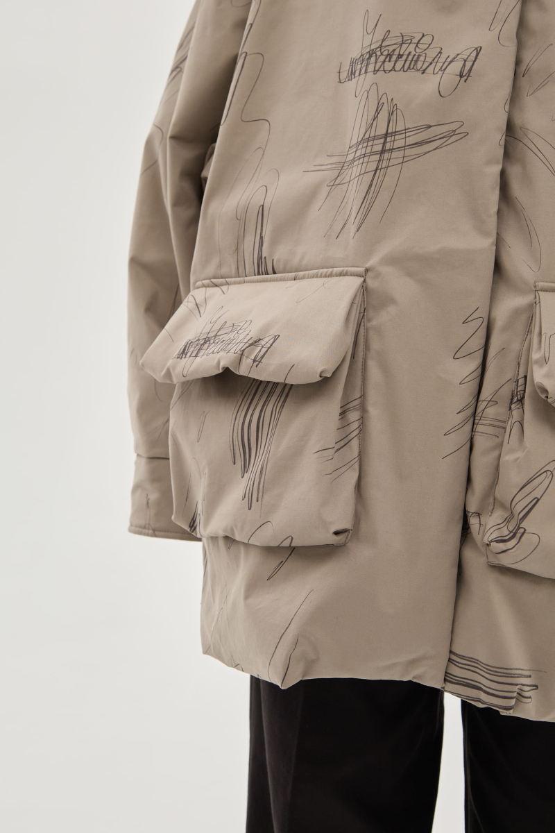 Куртка художественная UNKE, цвет: серый, 2601J006СP_ВЕ купить онлайн