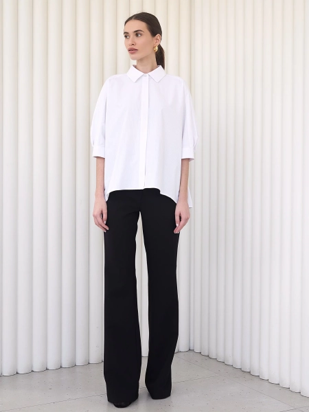 Рубашка оверсайз с коротким рукавом I.B.W., цвет: белый, SH018 купить онлайн