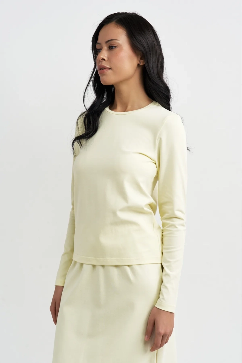 Лонгслив из кулирки Erist store, цвет: Желтый, НФ-00003622 купить онлайн