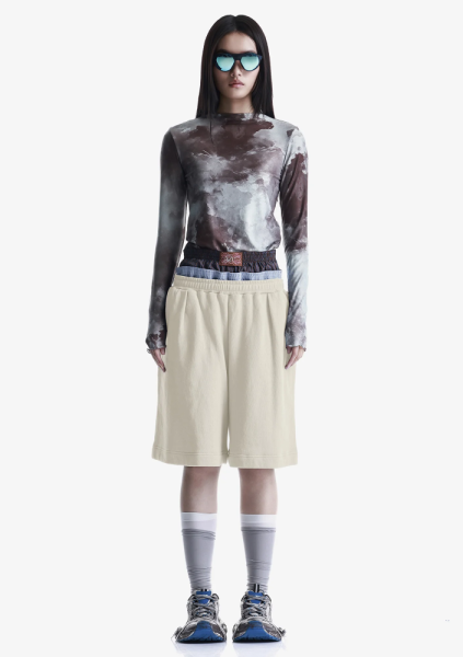 Удлинённые шорты из джерси