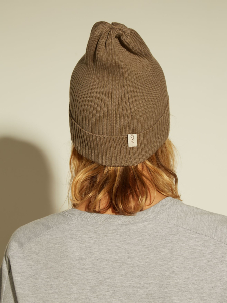 Шапка из хлопка в резинку AROUND, цвет: Серо-бежевый 112_01C17 купить онлайн