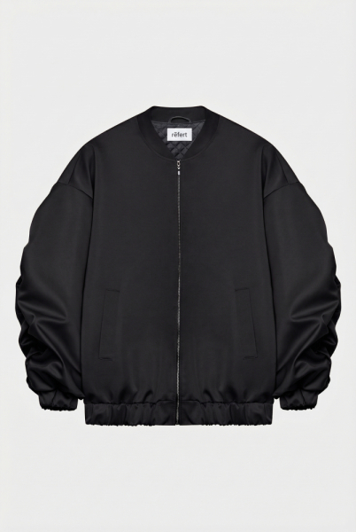 Бомбер утепленный из сатина