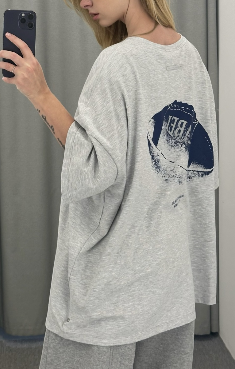 Футболка объемная RUGBY GREY Label .B, цвет: grey, Tp.04.5.0139.1025GR купить онлайн