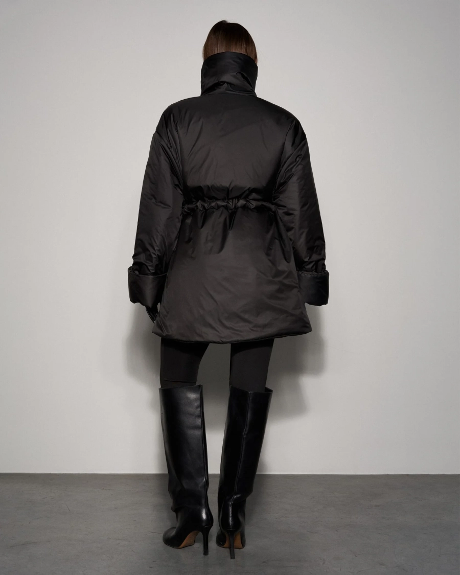 Пуховик PUFFER COAT SHORT BLACK YONS, цвет: Черный, YO-706 купить онлайн