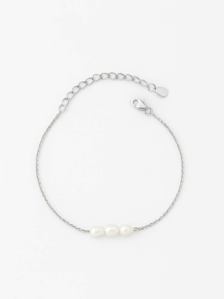 Браслет с 3 жемчужинами