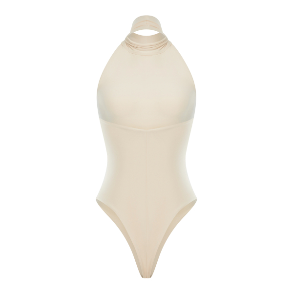 Боди bodysuit halter cream Nue Nue, цвет: кремовый,  купить онлайн