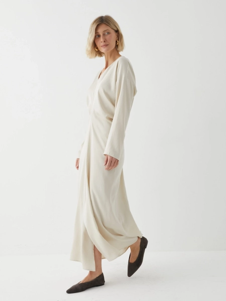 Платье со складкой Marou, цвет: белый,  купить онлайн