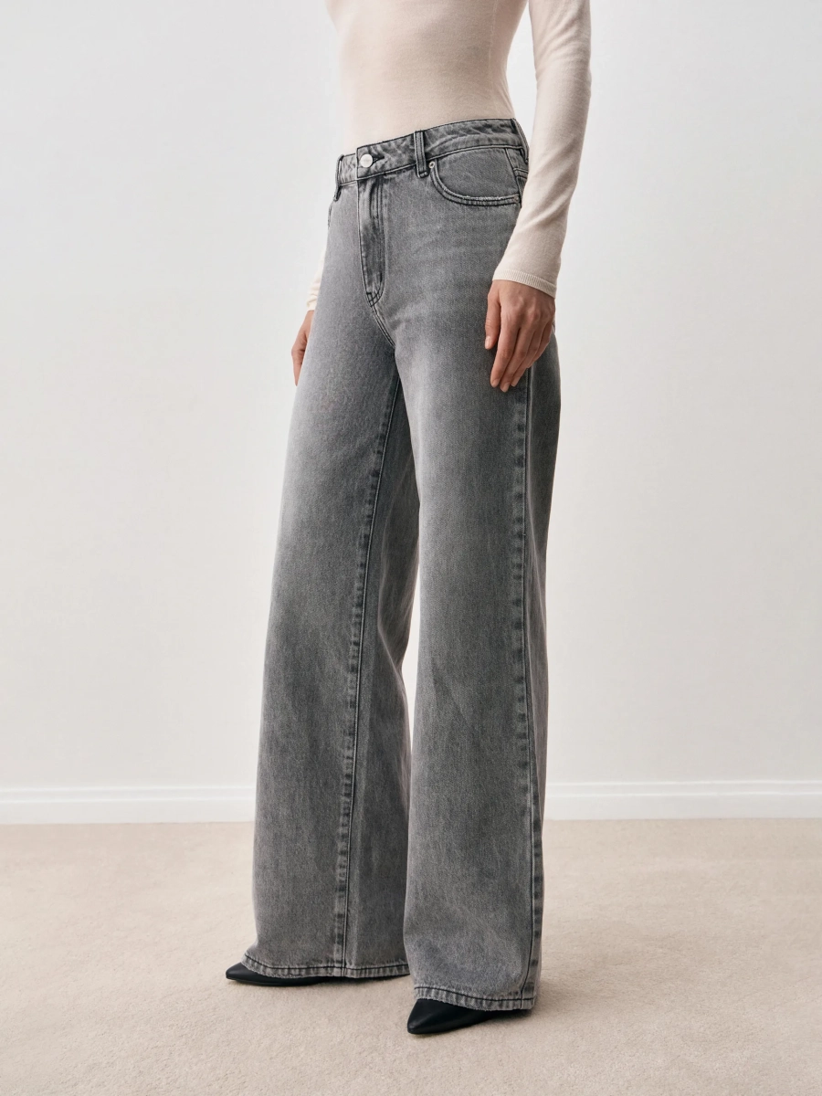 Джинсы WIDELEG ANNA PEKUN, цвет: серый, 53.2477.805 купить онлайн