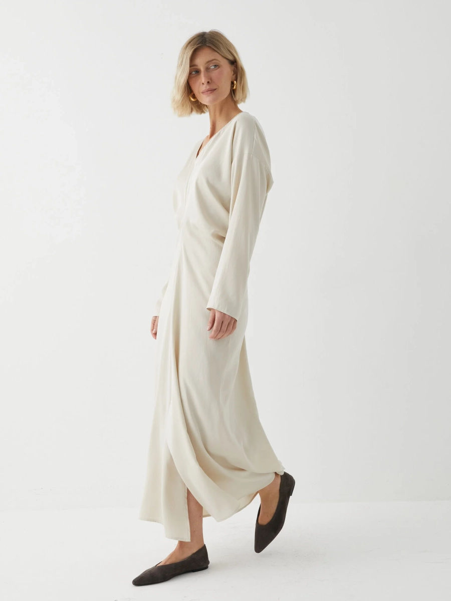 Платье со складкой Marou, цвет: белый,  купить онлайн