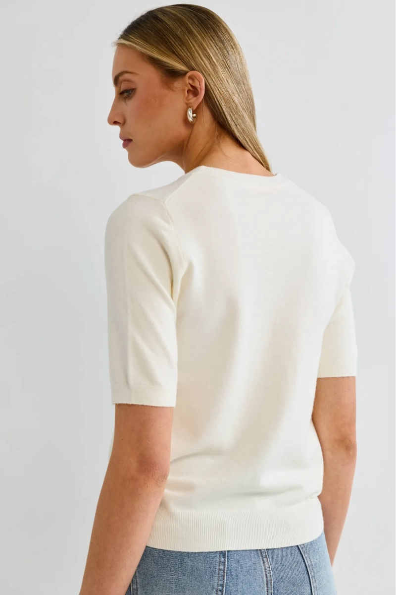 Футболка трикотажная Erist store, цвет: молочный, НФ-00003199 купить онлайн