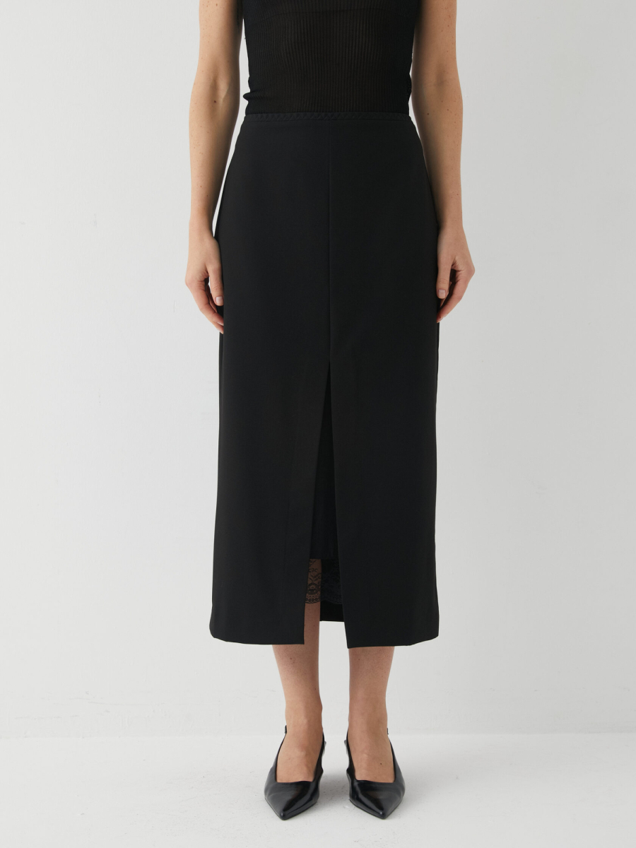 Юбка с кружевом