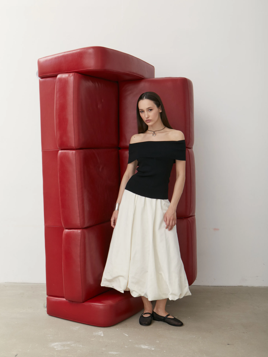 Юбка-баллон макси