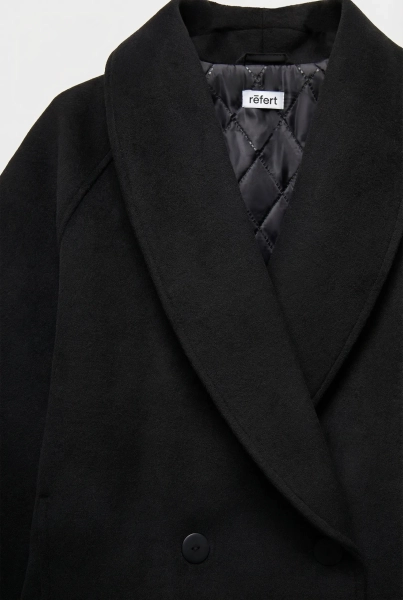 Пальто укороченное с шалевым воротником REFERT, цвет: Черный, 01-3727/1-2511 купить онлайн