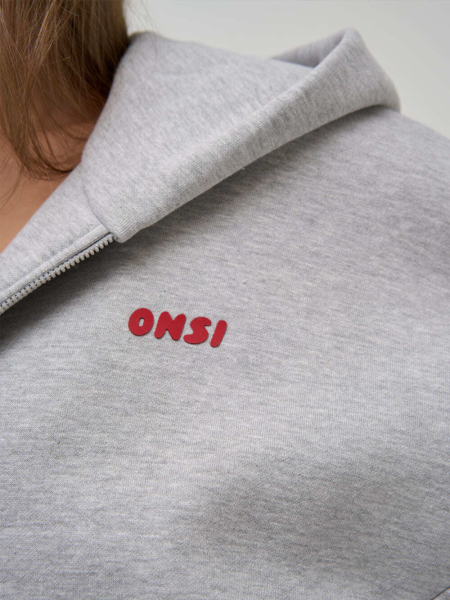 Zip Худи с начесом ONSI, цвет: melange,  купить онлайн