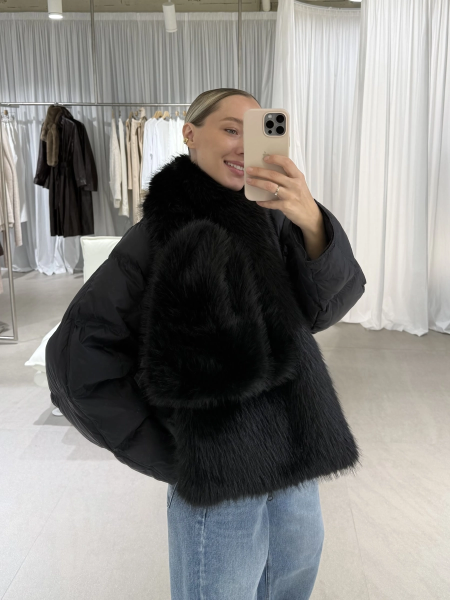 Меховая горжетка НИ ИМЕНИ, НИ ПОХОЖИХ, цвет: Черный 00-00000385 купить онлайн