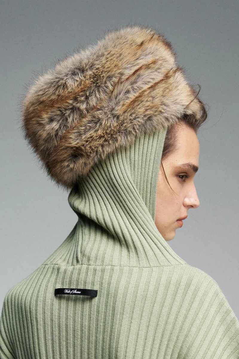 Кардиган с капюшоном WALK OF SHAME, цвет: зеленый, KNC006/FW2526 купить онлайн