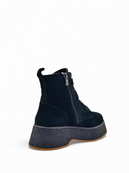 Ботинки женские зимние из натуральной замши GRANDERA, цвет: Черный 087-751 (340) купить онлайн