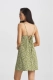 Платье мини на регулируемых бретелях Floral Green