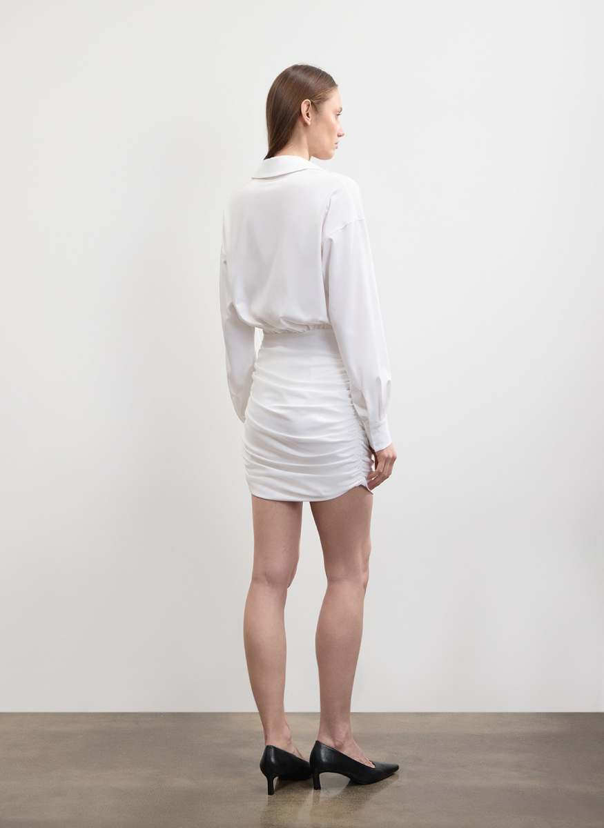 Платье-рубашка мини ALL WE NEED, цвет: белый,  купить онлайн