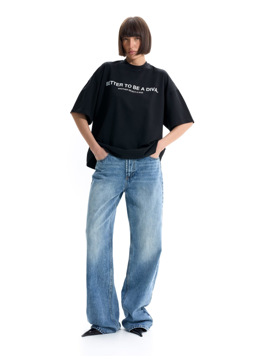 Футболка 'ДИВА' ANOTHER SELECT, цвет: Черный, 00167 купить онлайн
