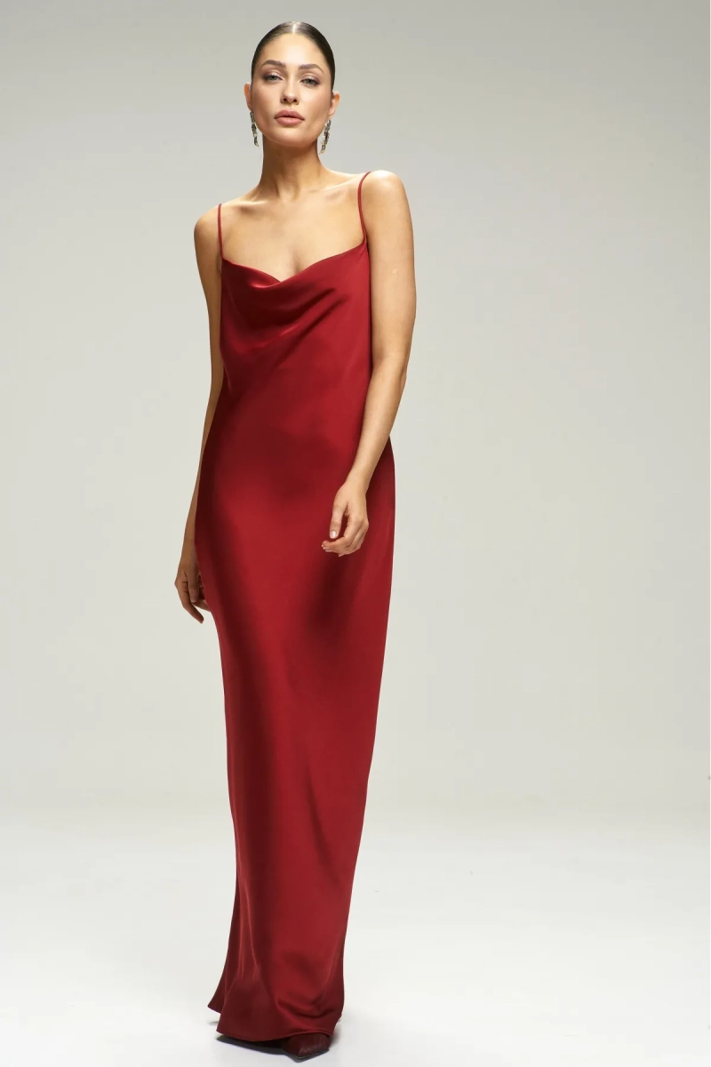 Платье-комбинация на тонких бретелях Red Erist store, цвет: красный, НФ-00002953 купить онлайн