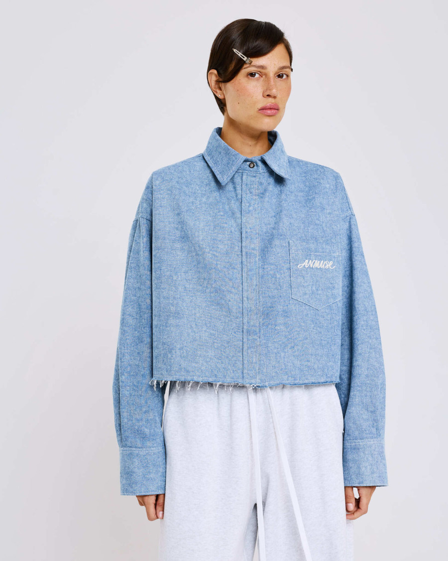 Рубашка из денима