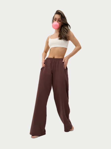 Штаны хлопковые ONSI, цвет: коричневый,  купить онлайн