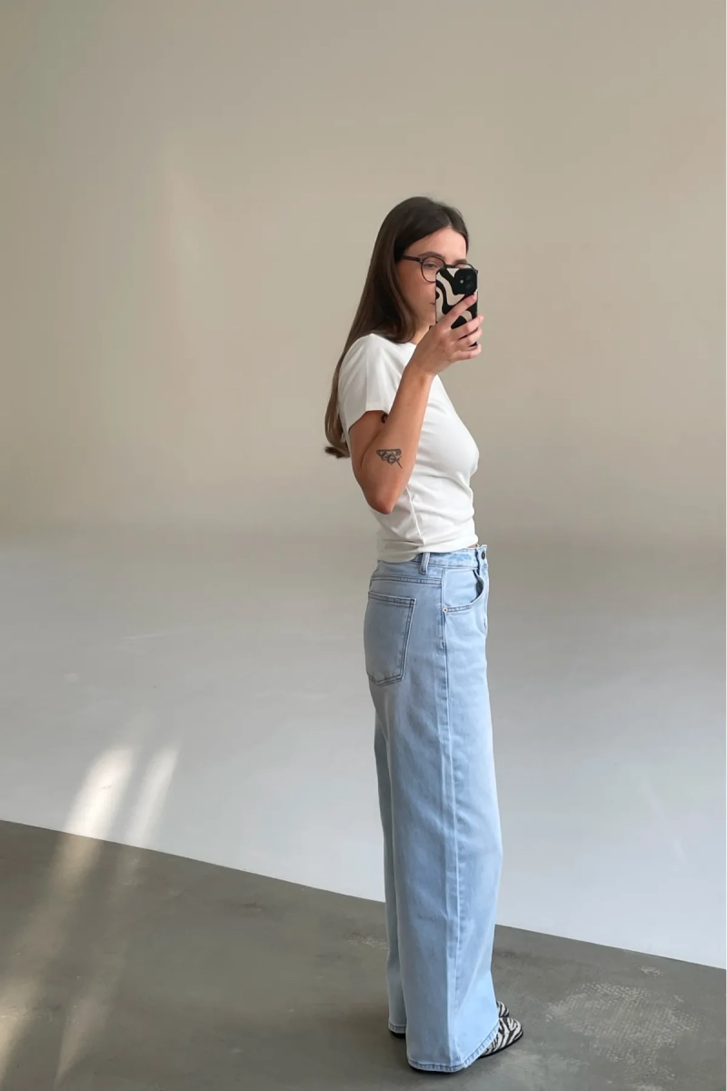 Джинсы свободные Erist store, цвет: голубой, НФ-00003366 купить онлайн