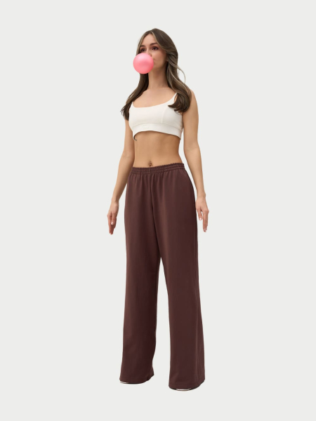 Штаны хлопковые ONSI, цвет: коричневый,  купить онлайн