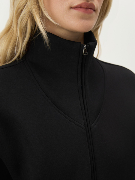 Свитшот из неофутера Conso, цвет: Черный, SW 260418 - черный купить онлайн