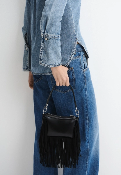 Сумка с бахромой SBALO, цвет: Черный 524J33 купить онлайн