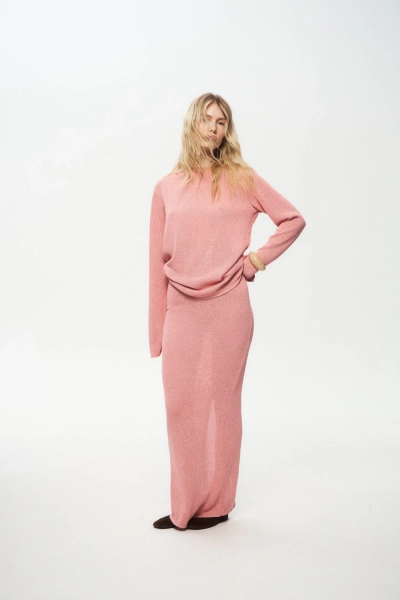 Лонгслив Knitted M’studio, цвет: розовый, 2184 купить онлайн
