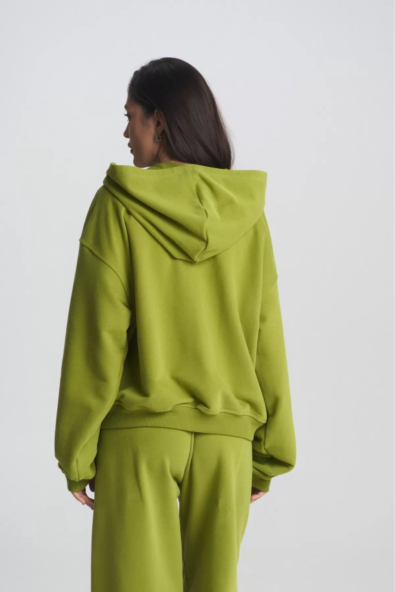 Худи ZIP Lemongras Erist store, цвет: зеленый, НФ-00002421 купить онлайн