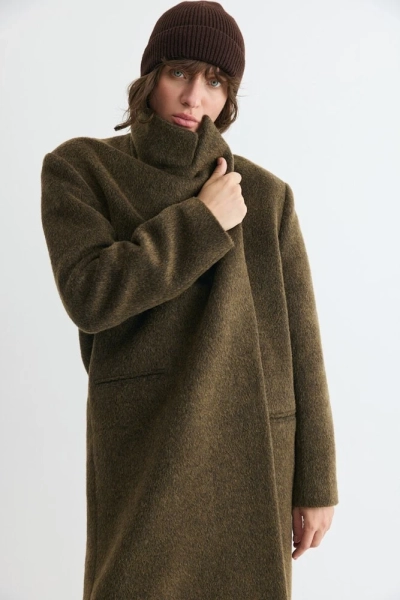 Шапка с отворотом из шерсти с кашемиром Daisyknit, цвет: коричневый  |новая коллекция купить онлайн