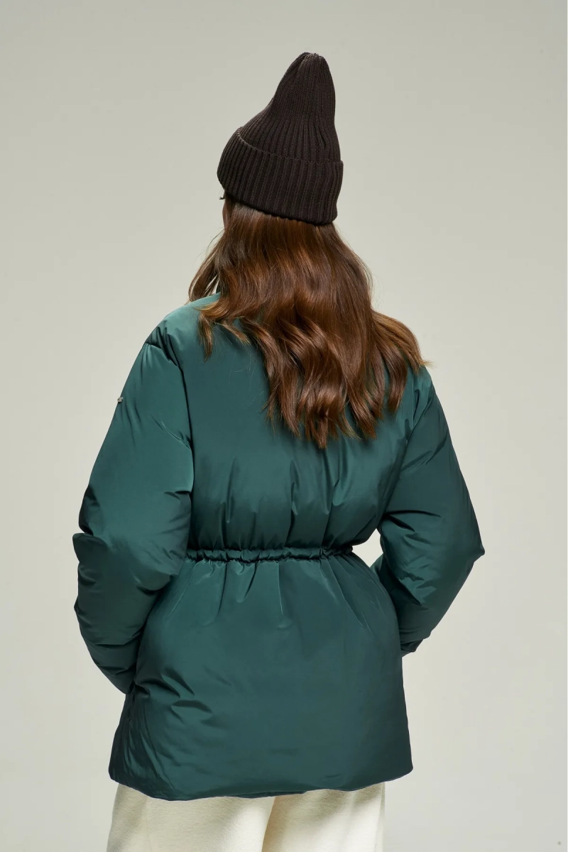 Пуховик на кулиске Pine Green Erist store, цвет: зеленый, НФ-00002825 купить онлайн