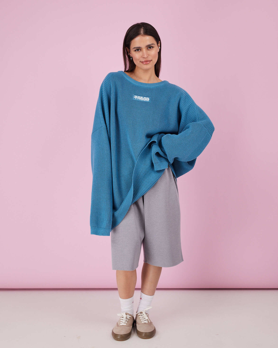 Свитер из хлопка Атлантида TABOO, цвет: бирюзовый, svatlant купить онлайн